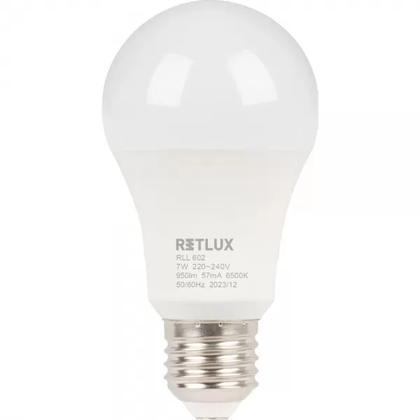 RLL 602 A60 E27 bulb 7W DL D RETLUX