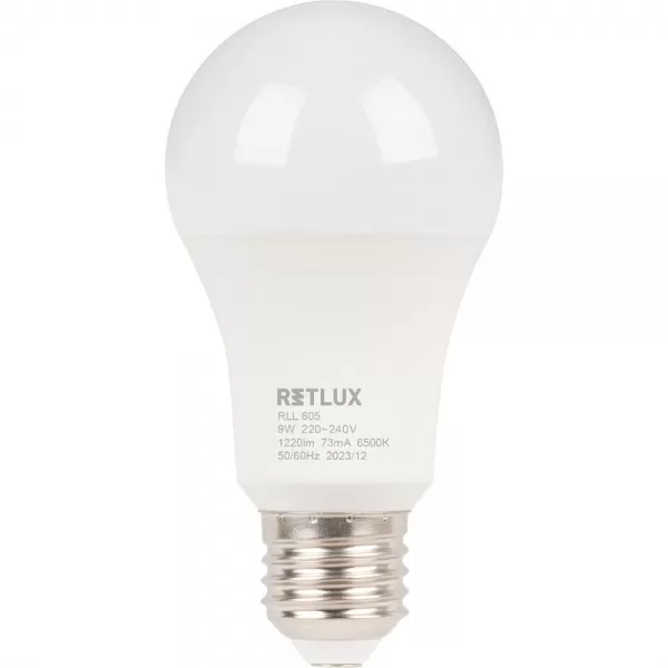 RLL 605 A60 E27 bulb 9W DL D RETLUX