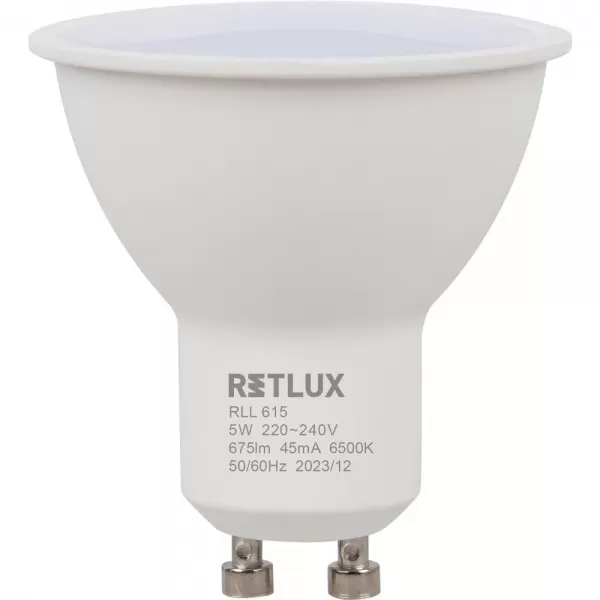 RLL 615 GU10 bulb 5W DL D RETLUX