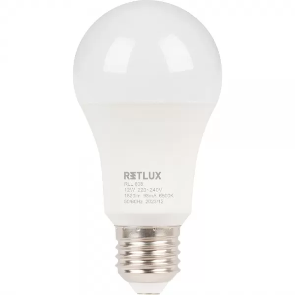 RLL 608 A60 E27 bulb 12W DL D RETLUX