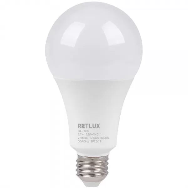 RLL 662 A80 E27 bulb 20W WW D RETLUX